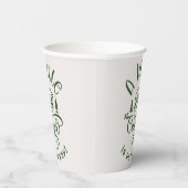 Little Camper ist auf dem Weg minimalistisch grün Pappbecher (Rechts)