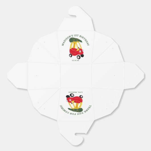 Little Car Holiday Onederful 1st Birthday Favors Geschenkschachtel (Ungeklappt)