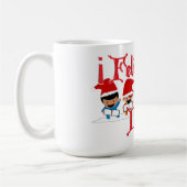 Little Carolers Singing Feliz Navidad Weihnachten Kaffeetasse (Links)