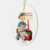 Little Carpenter ornament Retro design (Links)