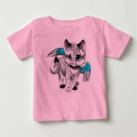 Little Cartoon Angel Cat Baby T-shirt (Vorderseite)