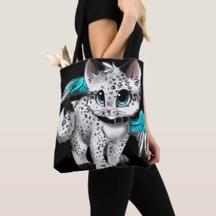 Little Cartoon Angel Cat Tasche