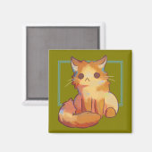 Little Cat, poesje Magnet (Vorderseite/Rückseite)