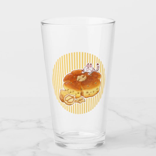 Little Cat & Walnut bread Glas (Vorderseite)