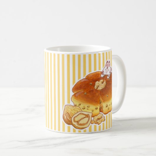 Little Cat & Walnut bread Kaffeetasse (VorderseiteRechts)