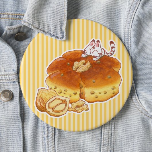 Little Cat & Walnut Brot Button (Beispiel)