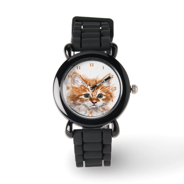 Little Cat Watch Geschenk Armbanduhr (Vorderseite)