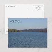 Little Cedar Lake Postkarte (Vorne/Hinten)