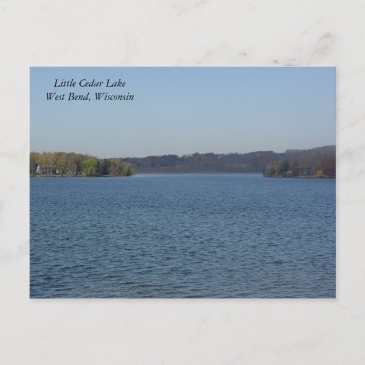Little Cedar Lake Postkarte (Vorderseite)