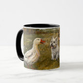 Little Chat: Whimsical Christmas Farm Animal Tasse (Vorderseite Links)