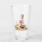 Little Chef Bichon: Asian Cooking Kitchen Art Glas (Vorderseite)