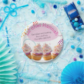 Little Chef Cupcake-Backparty Pappteller (Party)
