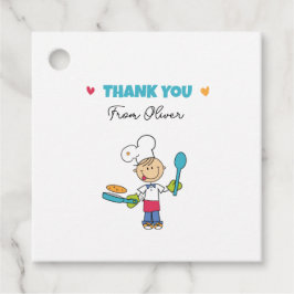 Little Chef Thank You Tags for Kids’ Parties Geschenkanhänger