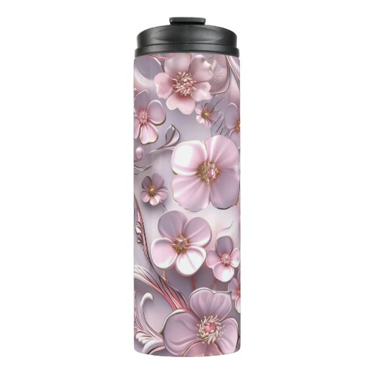 Little Cherry Blume in Lavender Thermosbecher (Vorderseite)