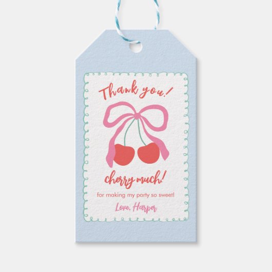 Little Cherry oben Geschenkanhänger (Vorderseite)