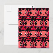 Little Chibi Devil Postkarte (Vorne/Hinten)