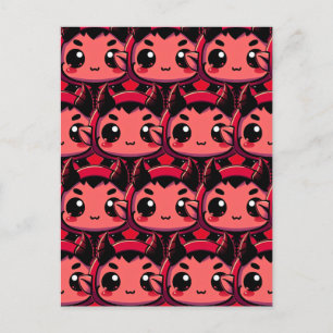 Little Chibi Devil Postkarte