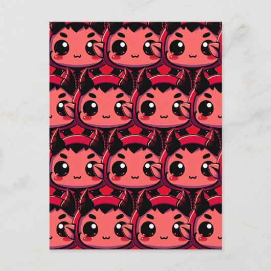 Little Chibi Devil Postkarte (Vorderseite)