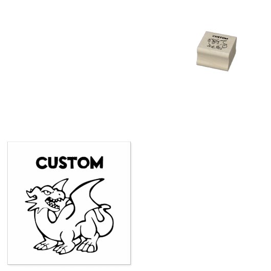 Little Chibi SD Smooth Dragon Gummistempel (Stempel)