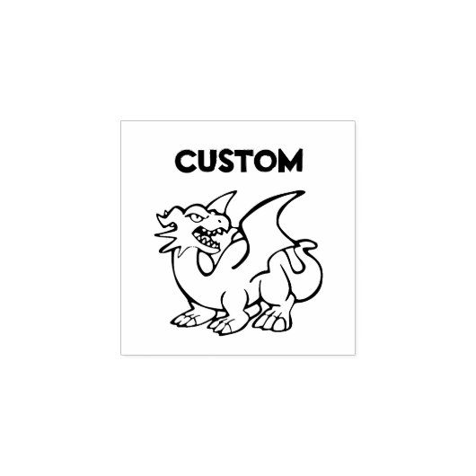 Little Chibi SD Smooth Dragon Gummistempel (Prägung)