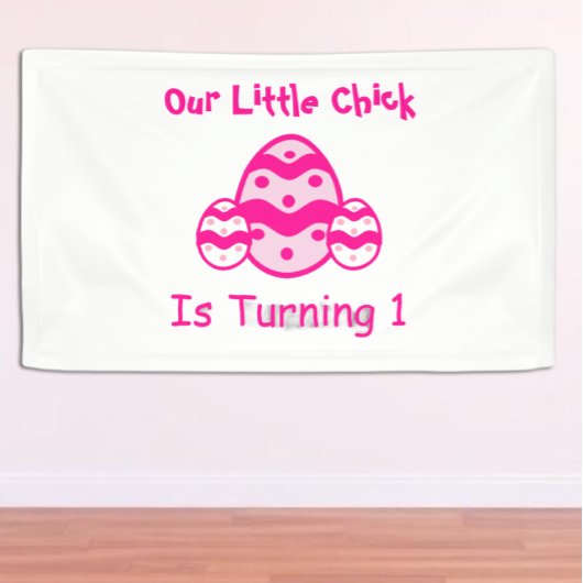Little Chick 1. Geburtstag Banner