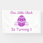 Little Chick 1. Geburtstag Banner (Horizontal)