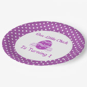 Little Chick 1. Geburtstag Pappteller (Schrägansicht)