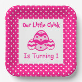 Little Chick 1. Geburtstag Pappteller (Vorderseite)