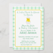 Little Chick About To Hatch Baby Shower Einladung (Vorderseite)