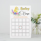 Little Chick Baby Shower Bingo Game (Stehend Vorderseite)