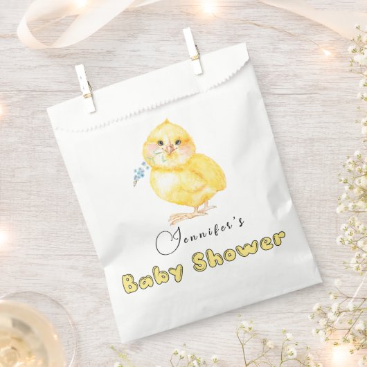 Little Chick Baby Shower Geschenktütchen (Ausgeschnitten)