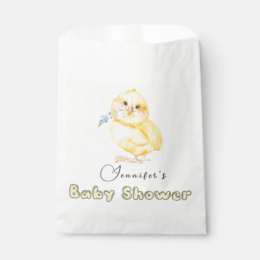 Little Chick Baby Shower Geschenktütchen (Vorderseite)