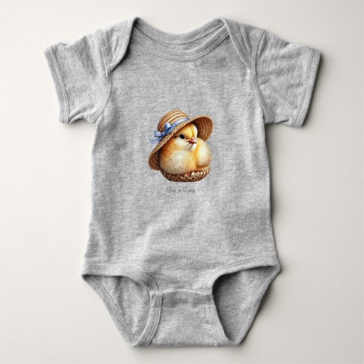 Little Chick Blue Ribbon Baby Bodysuit Baby Strampler (Vorderseite)