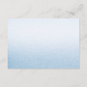 Little Chick Blue Ribbon Baby Dusche Begleitkarte (Rückseite)