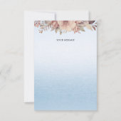 Little Chick Blue Ribbon Danke-Card Dankeskarte (Rückseite)