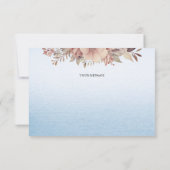 Little Chick Blue Ribbon Danke-Card Dankeskarte (Rückseite)