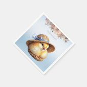 Little Chick Blue Ribbon Napkins Serviette (Ecke)