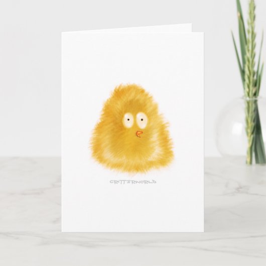 Little Chick Critter Feiertagskarte (Vorderseite)