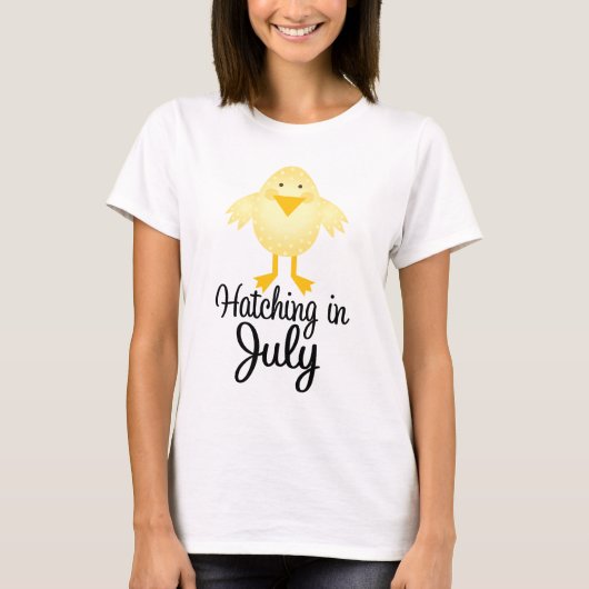 Little Chick fällig im Juli Maternity Shirt (Vorderseite)