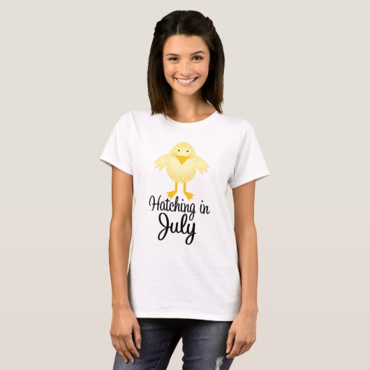 Little Chick fällig im Juli Maternity Shirt (Vorne ganz)
