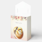 Little Chick Hatching Floral Favor Box Geschenkschachtel (Geöffnet)