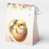 Little Chick Hatching Floral Favor Box Geschenkschachtel (Rückseite)