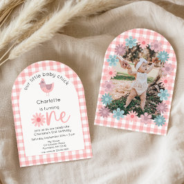 Little Chick ist ein Einladung zum 1. Geburtstag F