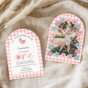 Little Chick ist ein Einladung zum 1. Geburtstag F