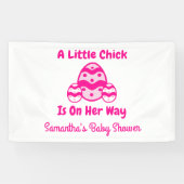 Little Chick Oaster Baby Dusche Banner (Horizontal)