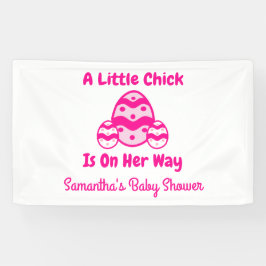 Little Chick Oaster Baby Dusche Banner