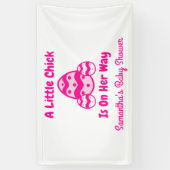 Little Chick Oaster Baby Dusche Banner (Vertikal)