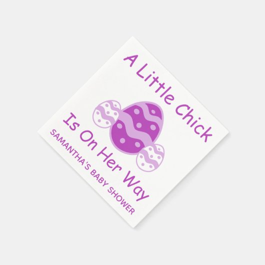 Little Chick Oaster Baby Dusche Serviette (Ecke)