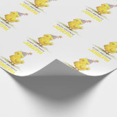 Little Chick Personalisiert Wrapping Paper Geburts Geschenkpapier (Ecke)