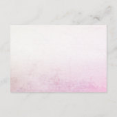 Little Chick Pink Ribbon Babydusche Begleitkarte (Rückseite)